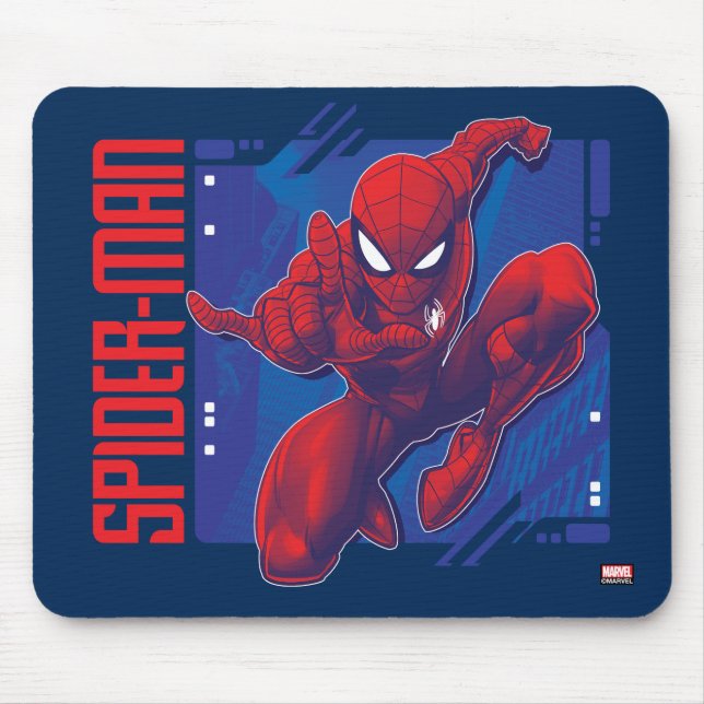 Tapis De Souris Spider-Man | Insigne de caractère haute technologi (Devant)
