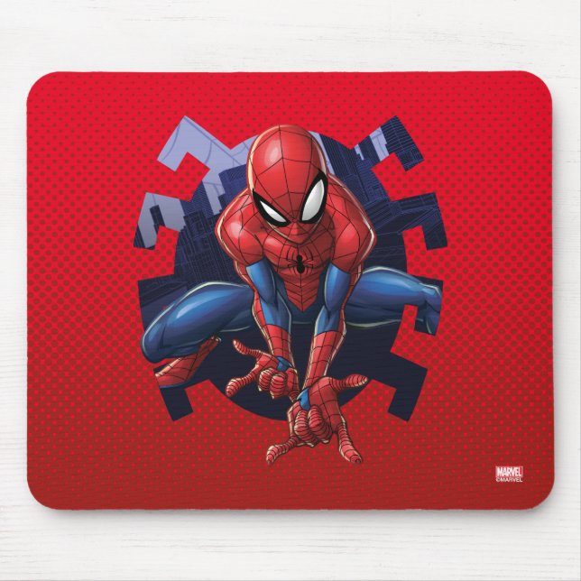 Tapis De Souris Spider-Man Sortant De Spider Graphic (Devant)