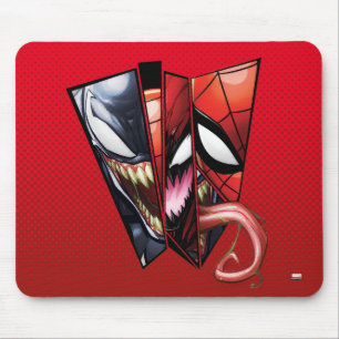 Tapis De Souris Spider-Man   Vénom, Carnage et découpe Spider-Man