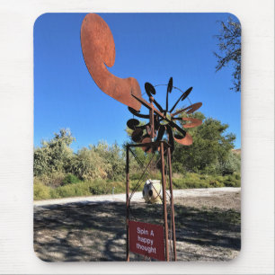 Tapis De Souris Spin a Happy Thought, Drôle Signe