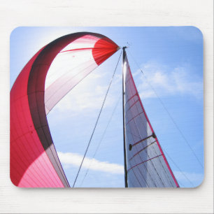 Tapis De Souris Spinnaker rouge avec Sun