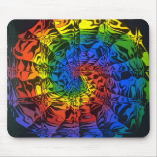 Tapis De Souris spirale d'arc-en-ciel
