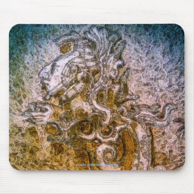 Tapis De Souris Spirit of Mexico & Peru, Mayan Incan Design (Devant)