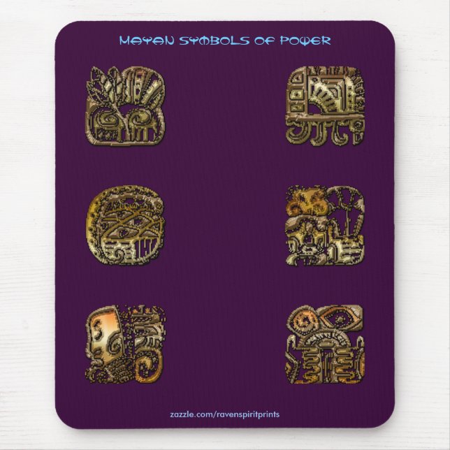 Tapis De Souris Spirit of Mexico & Peru, Mayan Incan Design (Devant)