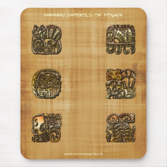 Tapis De Souris Spirit of Mexico & Peru, Mayan Incan Design (Devant)