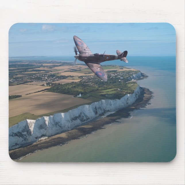 Tapis De Souris Spitfire au-dessus de l'Angleterre (Devant)