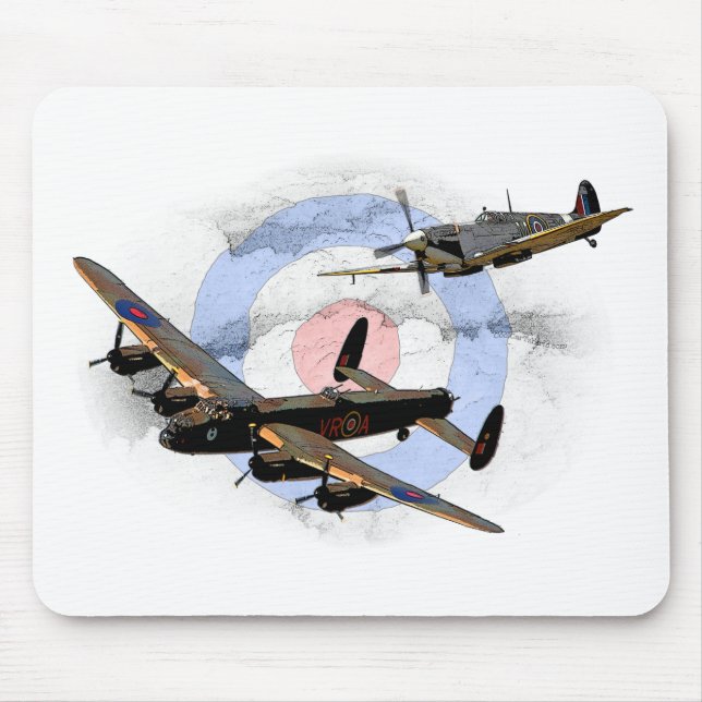 Tapis De Souris Spitfire et Lancaster (Devant)