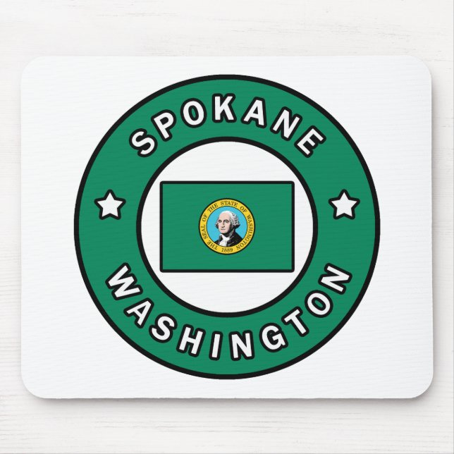 Tapis De Souris Spokane Washington (Devant)