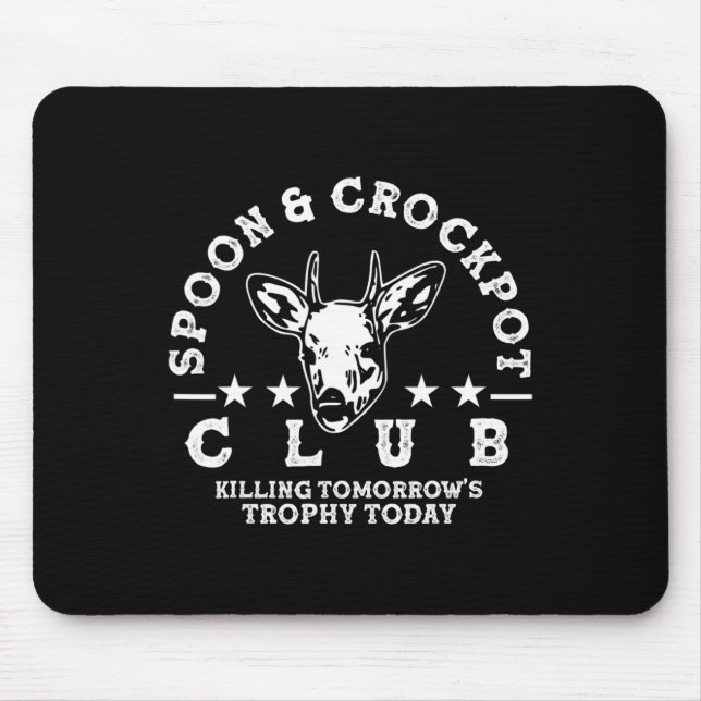 Tapis De Souris Spoon and Crockpot Club Demain Trophy Deer Hun (Devant)