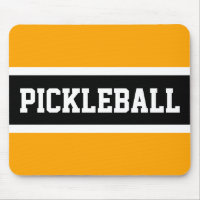 Sportbloc PICKLEBALL Texte Yellow Black Stripes