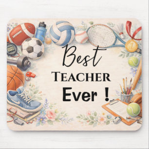 Tapis De Souris Sports Teacher Thank You Gift End of School Year