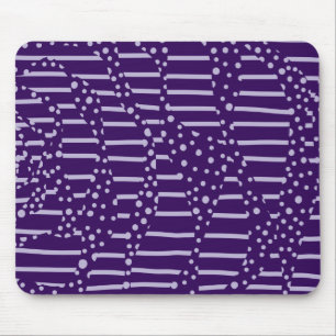 Tapis De Souris Spots et rayures 2 - Violet