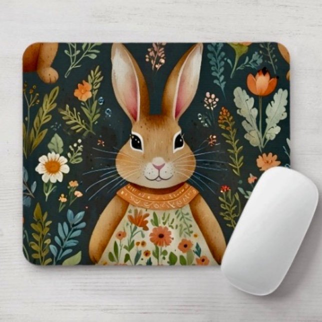 Tapis De Souris Springtime Bunny Magic Mousepad (Créateur téléchargé)