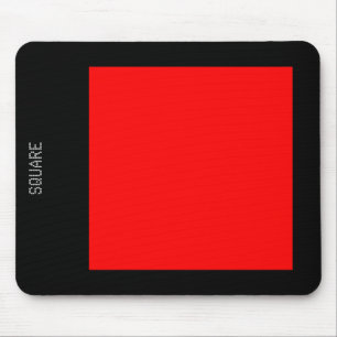 Tapis De Souris Square - Red and Black