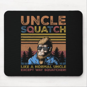 Tapis De Souris Squatch - Oncle Bigfoot Fête des Pères Yeti Sasqua