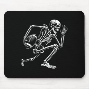 Tapis De Souris Squelette à pied Jouer à pied Halloween Skull Lov