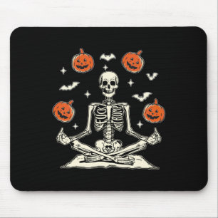Tapis De Souris Squelette anti Trump Halloween manches longues