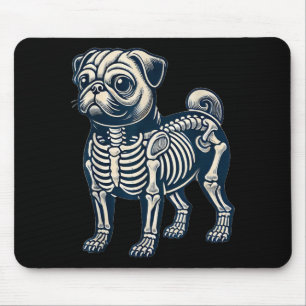 Tapis De Souris Squelette de Carlin Halloween