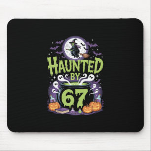 Tapis De Souris Squelette d'Halloween ensorcelé Numbe Six Sept