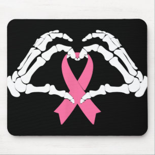 Tapis De Souris Squelette Mains Tenant Ribbon Halloween Costume Ha