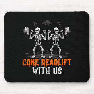 Tapis De Souris Squelette Poids Poids Bodybuilder Fitout Fitness