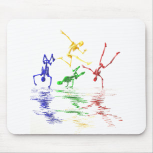 Tapis De Souris Squelettes breakdancing