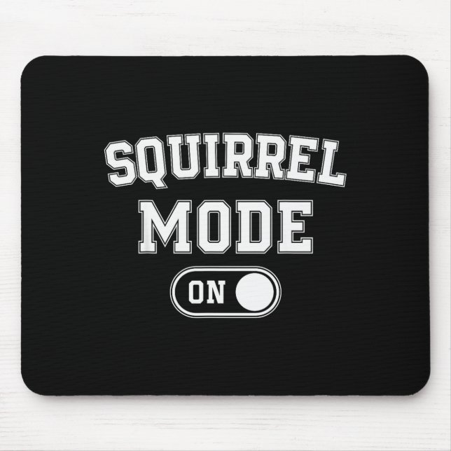 Tapis De Souris Squirrel Mode On Costume Funny Nut Gatherer Gift A (Devant)