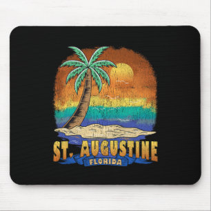 Tapis De Souris St Augustine Floride Vintage Souvenir dévêtu