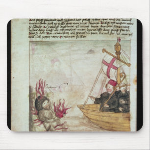 Tapis De Souris St Brendan dans son bateau