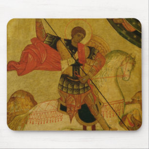 Tapis De Souris St George massacrant le dragon