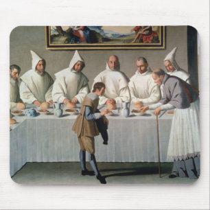 Tapis De Souris St Hugh de Cluny (1024-1109) dans le réfectoire de