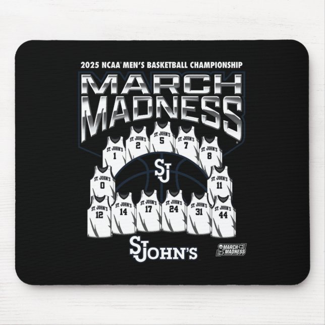 Tapis De Souris St. John's March Madness 2025 Men's Sketll Nil  (Devant)
