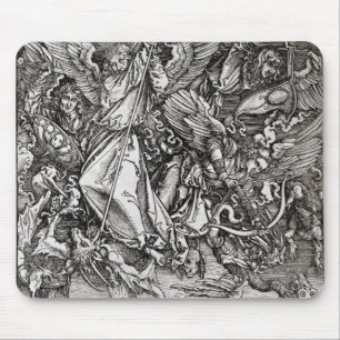 Tapis De Souris St Michael et le dragon, d'un latin