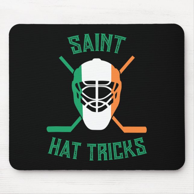 Tapis De Souris St Patrick#39 ; s Jour Saint Casquette Tricks Drap (Devant)