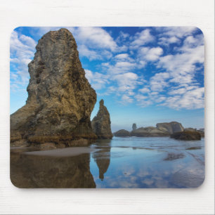 Tapis De Souris Stacks marins sur la plage de Bandon à Bandon, Ore