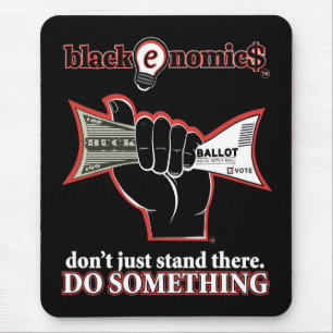 Tapis de souris standard "Buck and Ballot" (noir)