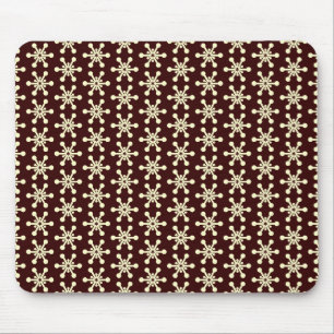 Tapis De Souris Star Motif - Crème sur Dark Brown