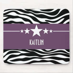 Tapis De Souris Star Sassy Violet Zebra Mousepad