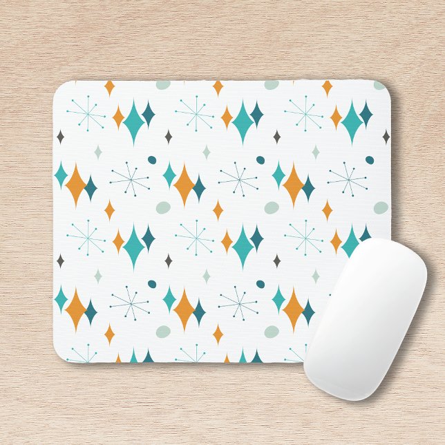 Tapis De Souris Starburst Motif moderne du milieu du siècle (Créateur téléchargé)