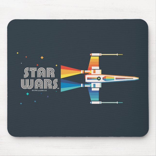 Tapis De Souris Starfighter Cosmic Rainbow X-Wing (Devant)