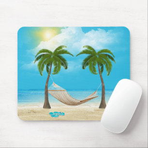 Tapis De Souris Starfish et Hammock sur Tropical Beach