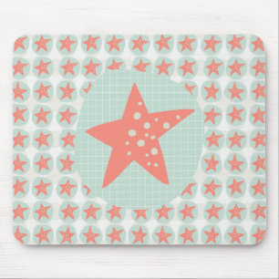 Tapis De Souris Starfish Whimsical Mer Océan Nautique