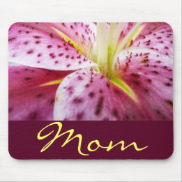 Tapis De Souris Stargazer Lily Mousepad personnalisé
