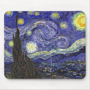 Tapis De Souris Starry Night, Vincent Van Gogh.
