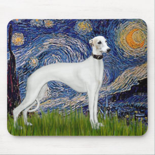Tapis De Souris Starry Night - Whippet (11b)