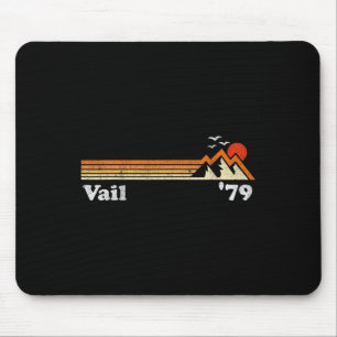 Tapis De Souris Station de ski de Vail Retro Colorado Snowboard Mo