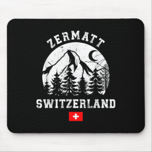 Tapis De Souris Station de ski de Zermatt Suisse Alpes Ski alpin 