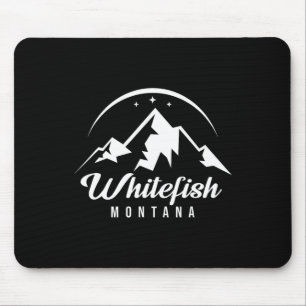 Tapis De Souris Station de ski Whitefish Montana Ski Snowboard