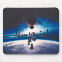 Station spatiale de liberté Mousepad