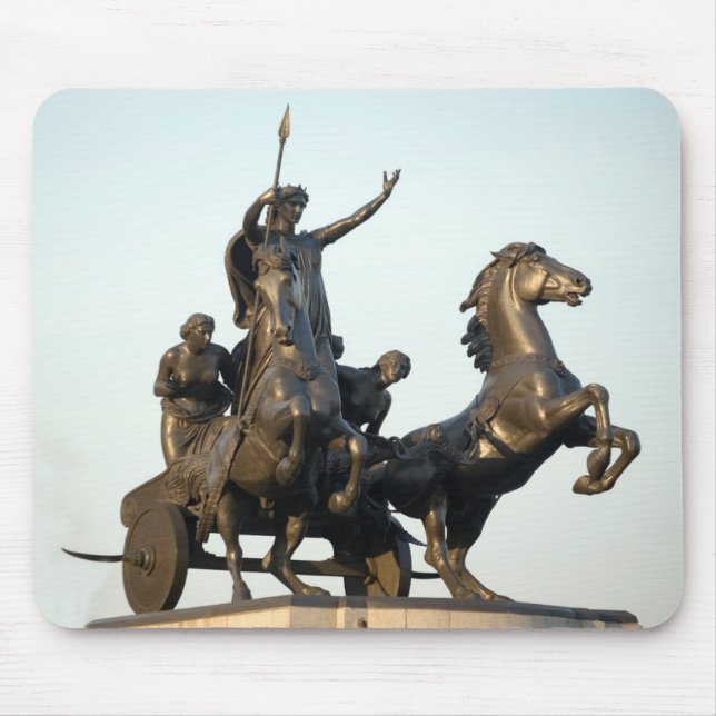 Tapis De Souris Statue de Boudicca en photo de souvenir de Londres (Devant)